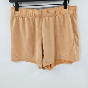 Nike medium shorts orange gym workout running summer athletic